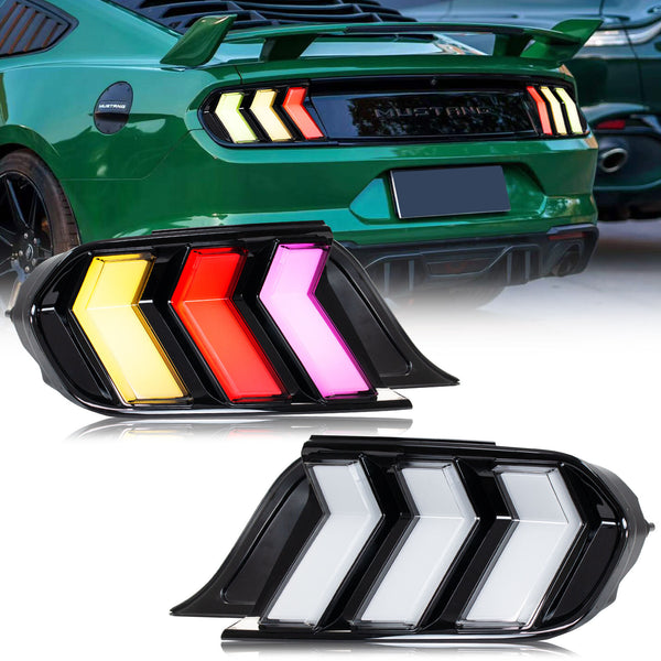 S650 Euro RGB Tail Lights for Ford Mustang 2015-2022