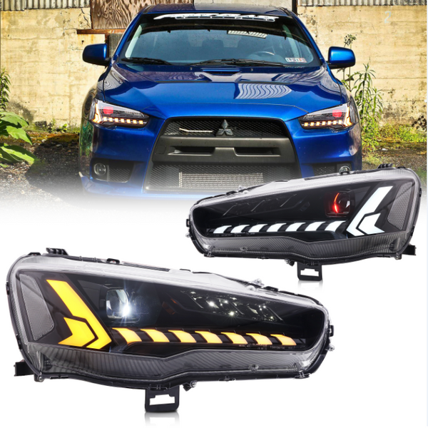 How to install an Audi Headlights on a Mitsubishi Lancer EVO X