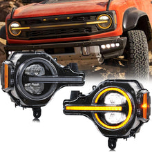 Cargar imagen en el visor de la galería, inginuity time LED Headlights for Ford Bronco 2020-2023 Start up Animation Sequential Indicator Front Lamps Assembly
