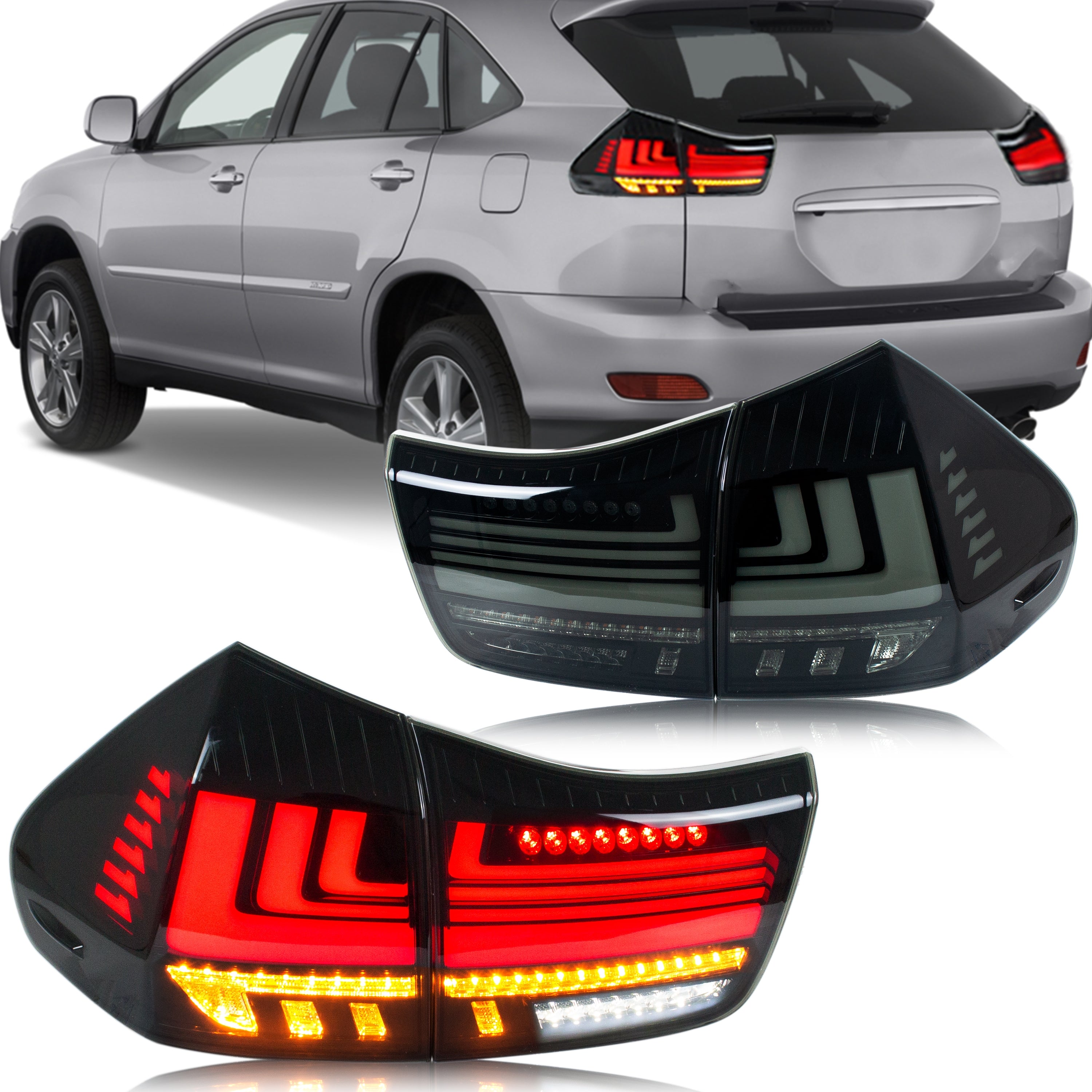 inginuity time LED Tail Lights For Lexus RX350 RX330 2004-2009