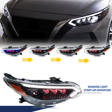 Load image into Gallery viewer, inginuity time LED RGB Headlights for Nissan Sentra B18 2020-2025  S SR SV Start-up Animation Bluetooth APP Control Colorful Front Lamps Assembly
