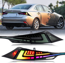 Cargar imagen en el visor de la galería, inginuity time LED RGB Tail Lights &amp; Middle Lamp for Lexus IS250 IS350 ISF IS200t IS300 2014-2020 3IS 3D Rear Lamps APP Control Start-up Animation Sequential Turn Signal Facelift Accessary Assembly
