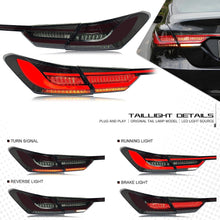 Load image into Gallery viewer, inginuity time  LED BMW Tail Lights &amp; Trunk Lamp for Toyota 8th GEN Camry 2018-2023 SE LE TRD Start-up Animation Sequential Indicator Rear Lamps
