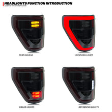 画像をギャラリービューアに読み込む, inginuity time LED Tail Lights for Ford F-150 Lariat Raptor Platinum P702 14th Gen 2021 2022 2023 2024 Start-up Animation Sequential Turn Signal Rear Lamps Assembly
