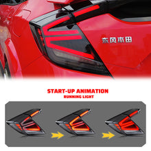 画像をギャラリービューアに読み込む, inginuity time LED Tail Lights for Honda Civic Hatchback Type-R 2016-2021 Start-up Animation Sequential Signal Rear Lamps
