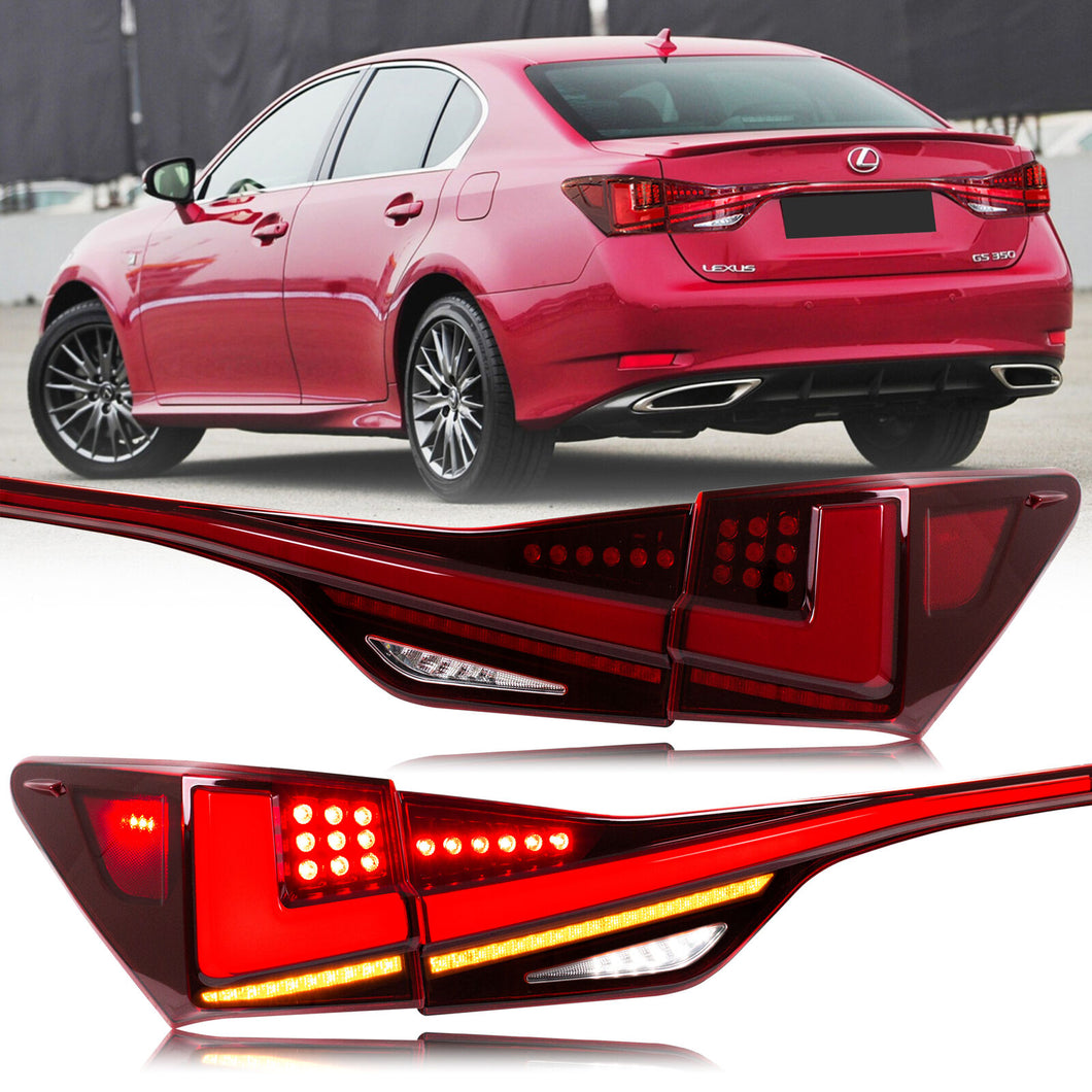inginuity time LED Tail Lights with Trunk Light for Lexus GS350 GS200t GSF F-Sport 2013-2020 Rear Lamps Assembly