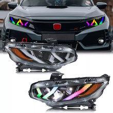 Cargar imagen en el visor de la galería, inginuity time LED RGB Headlights for Honda Civic 2016-2021 Sedan Hatchback Coupe Type-R APP Control Front Lamps Assembly
