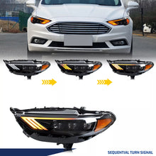 Load image into Gallery viewer, inginuity time LED Headlights for Ford Fusion Mondeo 2017-2020 Start-up Animation Sequential Turn Signal Front Lamps Assembly
