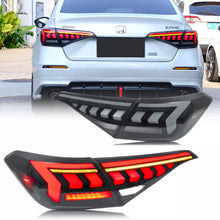 Load image into Gallery viewer, inginuity time LED RS Type Tail Lights for Honda Civic 11th Gen 2022 2023 2024 Start-up Animation Sequential Signal Rear Lamps Assembly
