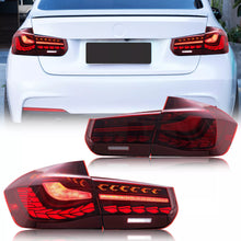 Load image into Gallery viewer, inginuity time LED GTS Tail Lights for BMW 3-Series F30 F80 M3 330i 325i 320i 2013-2018 Start-up Animation Sequential Turn Signal Red Rear Lamps Assembly
