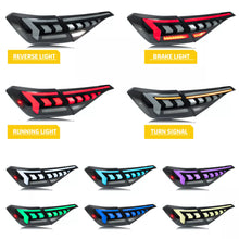 Load image into Gallery viewer, inginuity time LED RGB Tail Lights for Honda Civic 11th Gen 2022-2024 Sedan Sequential Turn Signal Bluetooth Control Rainbow Color Rear Lamps Assembly
