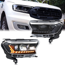 Cargar imagen en el visor de la galería, inginuity time LED Headlights for Ford Ranger 2016-2020 Sequential Turn Signal Start-up Animation Front Lamps Assembly
