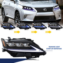 Load image into Gallery viewer, inginuity time LED Headlights for Lexus RX350 RX450h 2010-2015 F Sport Sequential Turn Signal Start-up Animation Front Lamps Assembly
