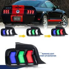 Cargar imagen en el visor de la galería, inginuity time LED S650 Tail Lights for Ford Mustang S-197 5th Gen 2005-2009 Start-up Animation Seqential Turn Signal Rear Lamps Assembly
