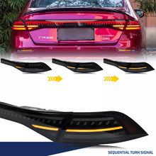 Cargar imagen en el visor de la galería, inginuity time LED Tail Lights &amp; Center Light for Honda Accord 2023 2024 2025 11th Gen Start-up Animation Sequential Turn Signal Rear Lamps Assembly
