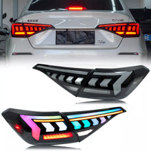 Load image into Gallery viewer, inginuity time LED RGB Tail Lights for Honda Civic 11th Gen 2022-2024 Sedan Sequential Turn Signal Bluetooth Control Rainbow Color Rear Lamps Assembly
