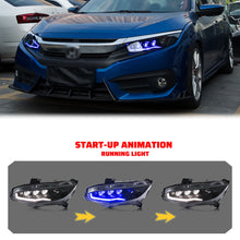 画像をギャラリービューアに読み込む, inginuity time LED Headlights for Honda Civic 10Th Gen 2016-2021 Start-up Animation Sequential Signal Front Lamp Assembly
