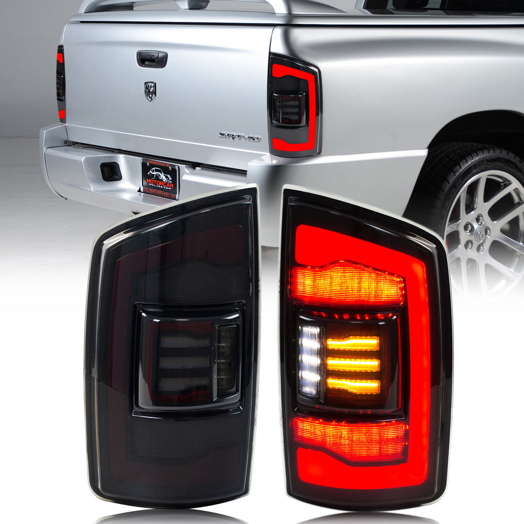 inginuity time LED 2019+ Tail Lights for Dodge Ram 3rd Gen 2002 2003 2004 2005 Sequential Signal Start-up Animation Rear Lamps Assembly