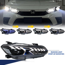 Cargar imagen en el visor de la galería, inginuity time LED Headlights for Honda Civic 11th Gen 2022 2023 2024 Start-up Animation Sequential Signal Front Lamps Assembly
