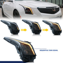 Load image into Gallery viewer, inginuity time LED Headlights for Cadillac ATS 2013-2019 Red Demon Eyes Start-up Animation Sequential Turn Signal Rear Lamps Assembly
