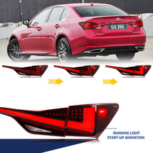 Cargar imagen en el visor de la galería, inginuity time LED Tail Lights with Trunk Light for Lexus GS350 GS200t GSF F-Sport 2013-2020 Rear Lamps Assembly
