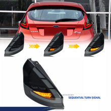 Load image into Gallery viewer, inginuity time LED Tail Lights for Ford Fiesta MK7 MK7.5 2008-2019 Start-up Animation Sequential Turn Signal Sequential Turn Signal Rear Lamps Assembly
