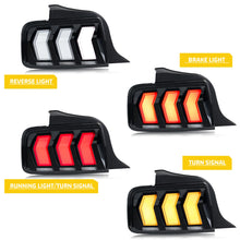 Cargar imagen en el visor de la galería, inginuity time LED S650 Tail Lights for Ford Mustang S-197 5th Gen 2005-2009 Start-up Animation Seqential Turn Signal Rear Lamps Assembly
