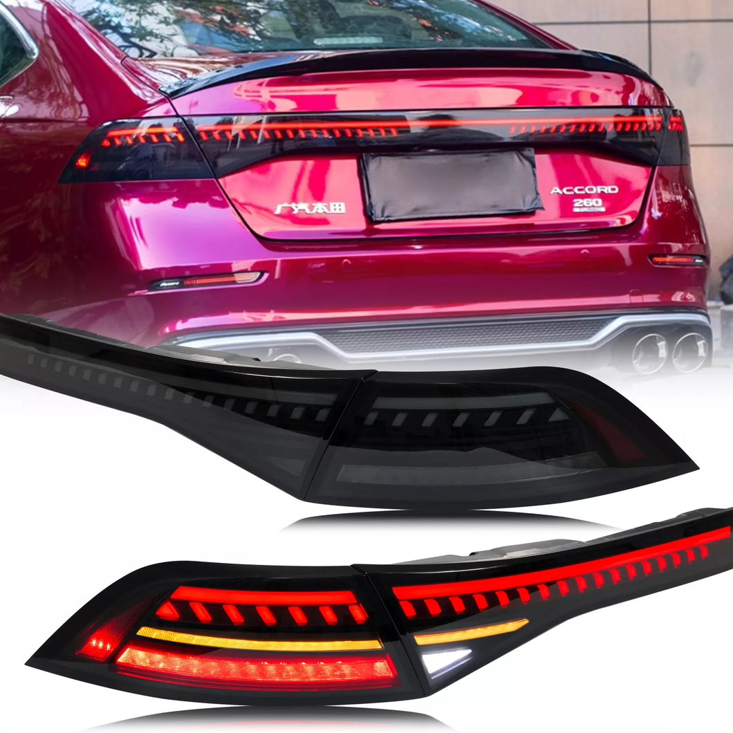 inginuity time LED Tail Lights & Center Light for Honda Accord 2023 2024 2025 11th Gen Start-up Animation Sequential Turn Signal Rear Lamps Assembly