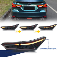 Load image into Gallery viewer, inginuity time LED Tail Lights for Toyota Camry 8th Gen 2018-2023 SE/XSE/LE/XLE/TRD Start-up Animation Sequential Signal Rear Lamps Assembly
