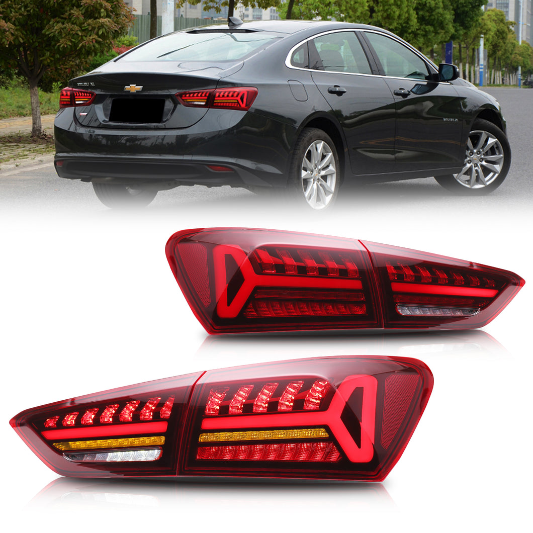 inginuity time Audi Tail Lights for Chevrolet Malibu XL 2016-2022 Sequential Indicator Dynamic Animation Rear Lamps Assembly