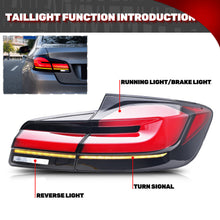 Load image into Gallery viewer, inginuity time LED G38 Tail Lights for BMW 5 Series F10 F18 M5 2011-2017 Rear Lamps Start Up Animation Sequential Turn Signal Accessary
