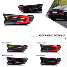 Cargar imagen en el visor de la galería, inginuity time LED Tail Lights for Honda Accord 10th Gen 2018-2022 Animation Sequential Indicator Rear Lamp Assembly Accessary
