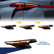 Cargar imagen en el visor de la galería, inginuity time LED Tail Lights &amp; Middle Lamp for Toyota Sienna 2021 2022 2023 Start-up Animation Sequential Indicator Rear Lamps Set
