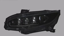 Load and play video in Gallery viewer, inginuity time LED 4 Projectors Headlights for 2016-2021 Honda Civic 10TH Gen Sedan Coupe Hatchback Type R Start Up Animation Sequential Turn Signal Accessary
