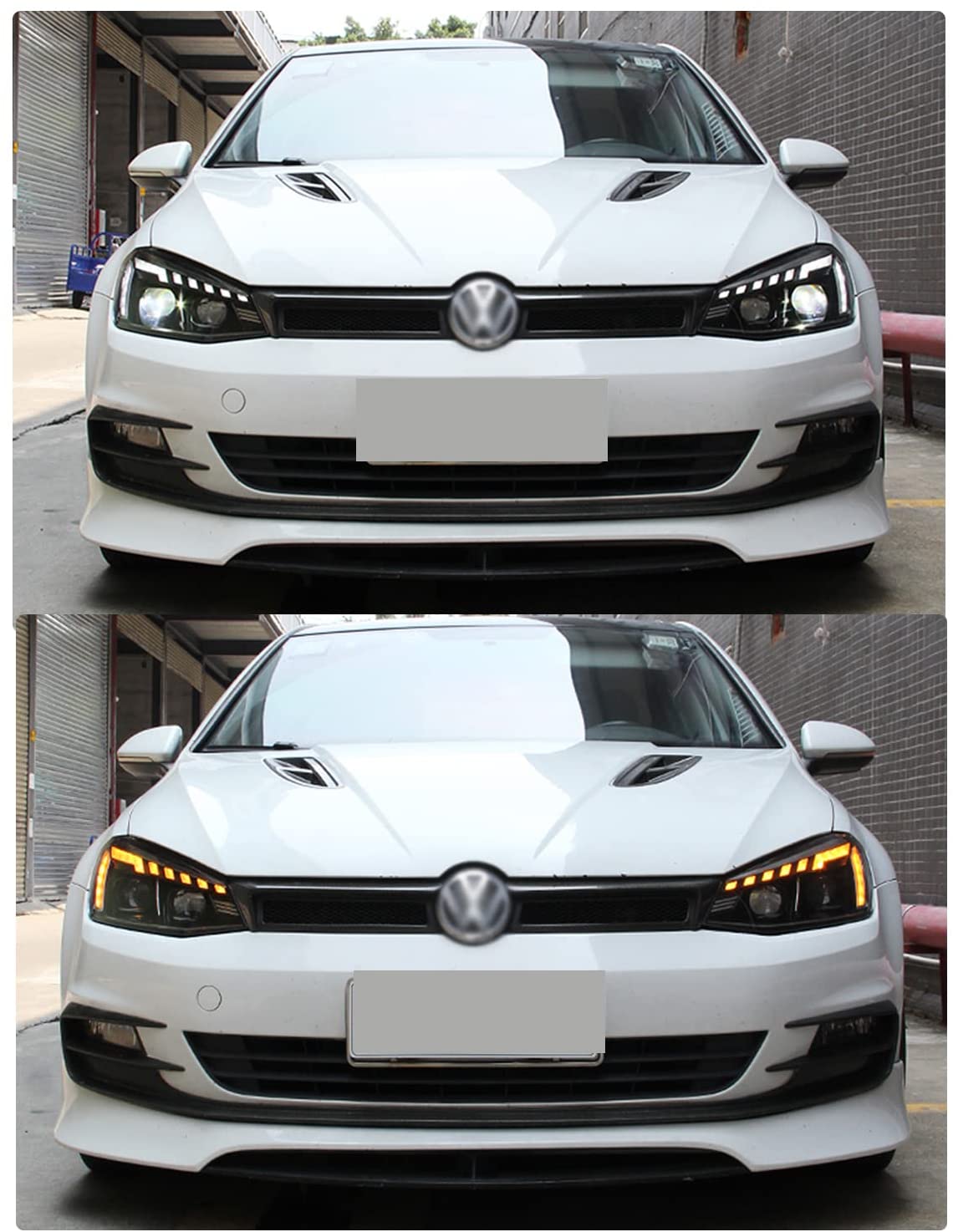 Phares LED RHD adaptés a VW Golf 7 VII (2012-2017) Facelift G7.5 GTI Look  Sequential Dynamic Turning Lights