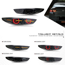 Load image into Gallery viewer, inginuity time LED Tail Lights for Mazda 3 2019 2020 2021 2022 Sedan Axela Start-up Animation Taillights Rear Lamps Accessary
