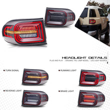 Cargar imagen en el visor de la galería, inginuity time LED Tail Lights For Toyota FJ Cruiser 2007-2014 Start-up Animation DRL Sequential Indicator Rear Lamp Assembly
