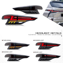 Cargar imagen en el visor de la galería, inginuity time LED Tail Lights &amp; Middle Lamp for Toyota Sienna 2021 2022 2023 Start Up Animation Sequential Turn Signal Rear Lamp Assembly
