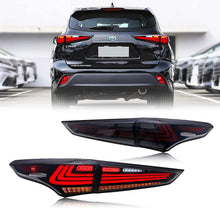 Load image into Gallery viewer, inginuity time LED Lexus Tail Lights for Toyota Highlander 2020 2021 2022 2023 Sequential Indicator Start Up Animation Smoked Rear Lamps Assembly Accessary
