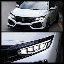 Cargar imagen en el visor de la galería, inginuity time LED 4 beams Headlights for 2016-2021 Honda Civic 10TH Gen Sedan Coupe Hatchback Type R Start up Animation Sequential Indicator Front Lamps Assembly
