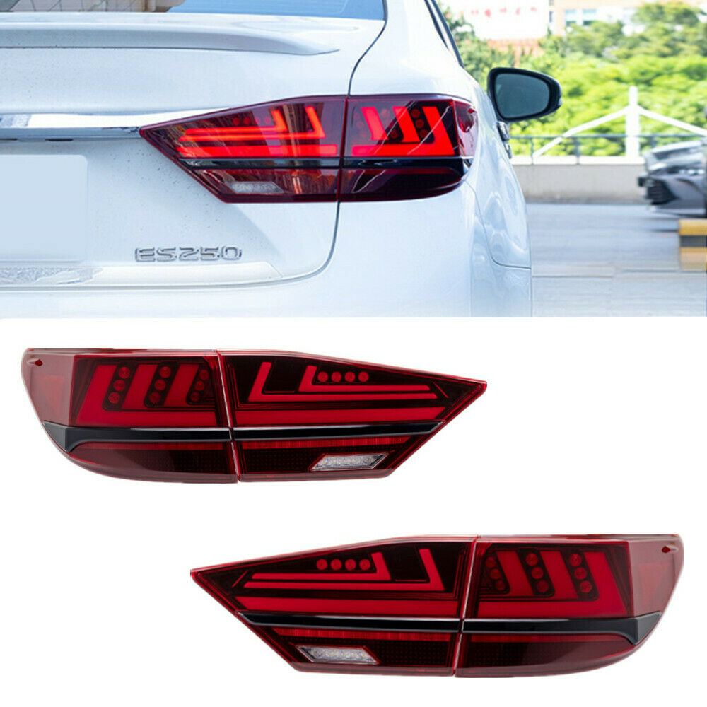 inginuity time LED Facelift Tail Lights for Lexus ES350 2013-2017 ES300H Start Up Animation Sequential Turn Signal Accessary