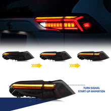 Load image into Gallery viewer, inginuity time LED Tail Lights for Toyota RAV4 2019-2023 Sequential Indicator Smoked Start-up Animation Rear Lamps
