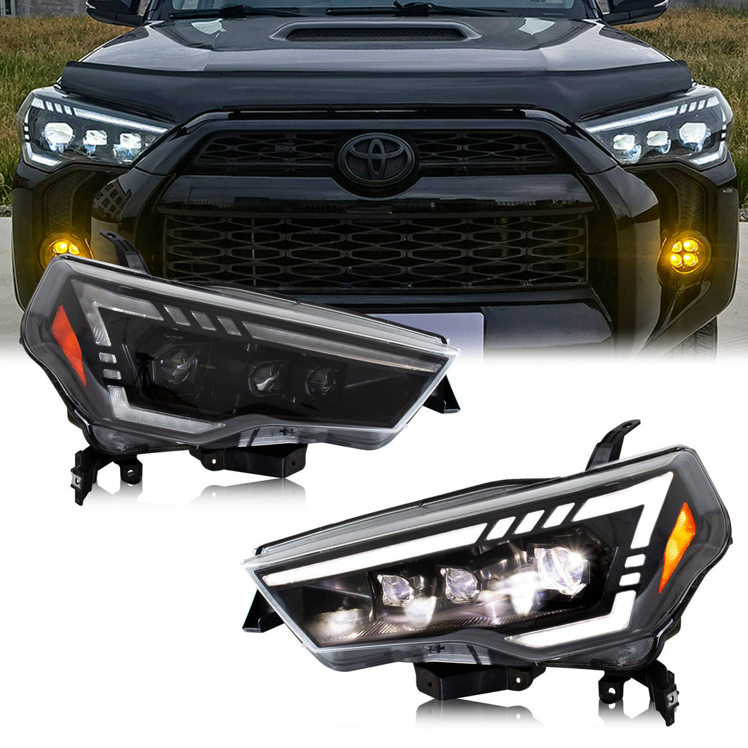 inginuity time LED Headlights for Toyota 4Runner 2010-2023 Sequential Front Lamps Animation