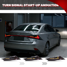 Cargar imagen en el visor de la galería, inginuity time LED Tail Lights with Trunk Lamp for Lexus 2014 2015 IS250 2016 2017 IS200t 2016-2020 IS300 2014-2020 IS350 Start Up Animation Sequential Facelift Lamps
