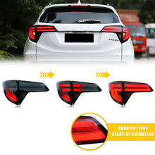 Load image into Gallery viewer, inginuity time LED Tail Lights for Honda HR-V 2016-2022 With Start Up Animation DRL Brake Sequential Turn Signal Rear Lamps Assembly
