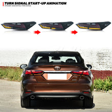 Load image into Gallery viewer, inginuity time Nike LED Tail Lights for Toyota Camry 2018 2019 2020 2021 2022 Rear Lamps Start Up Animation DRL Brake Turn Signal Assembly
