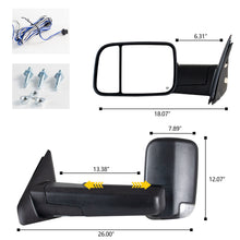 Load image into Gallery viewer, inginuity time Towing Mirror For Dodge Ram 2002-2008 ram 1500 2500 3500 Super Duty Power Heated
