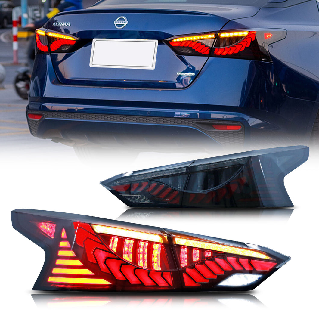 inginuity time LED Tail Lights for Nissan Altima 2019-2022 Start Up Animation Sequential Turn Signal Rear Lamps Assembly
