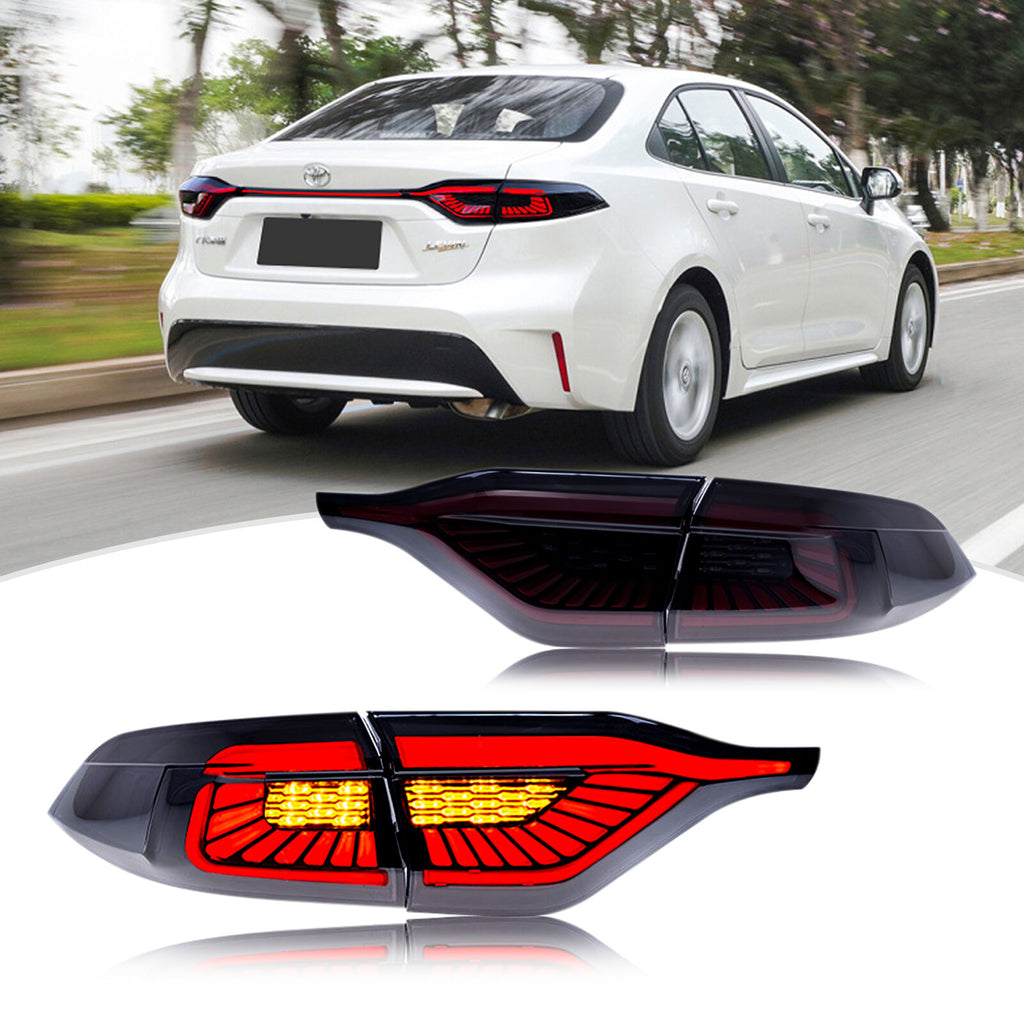 JIMUID LED Tail Light and Tailgate Light for Toyota Corolla 2020