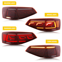 Load image into Gallery viewer, inginuity time LED Tail Lights for VW Volkswagen Jetta 2015 2016 2017 2018 Start Up Animation Sequential Indicator Rear Lamp Assembly

